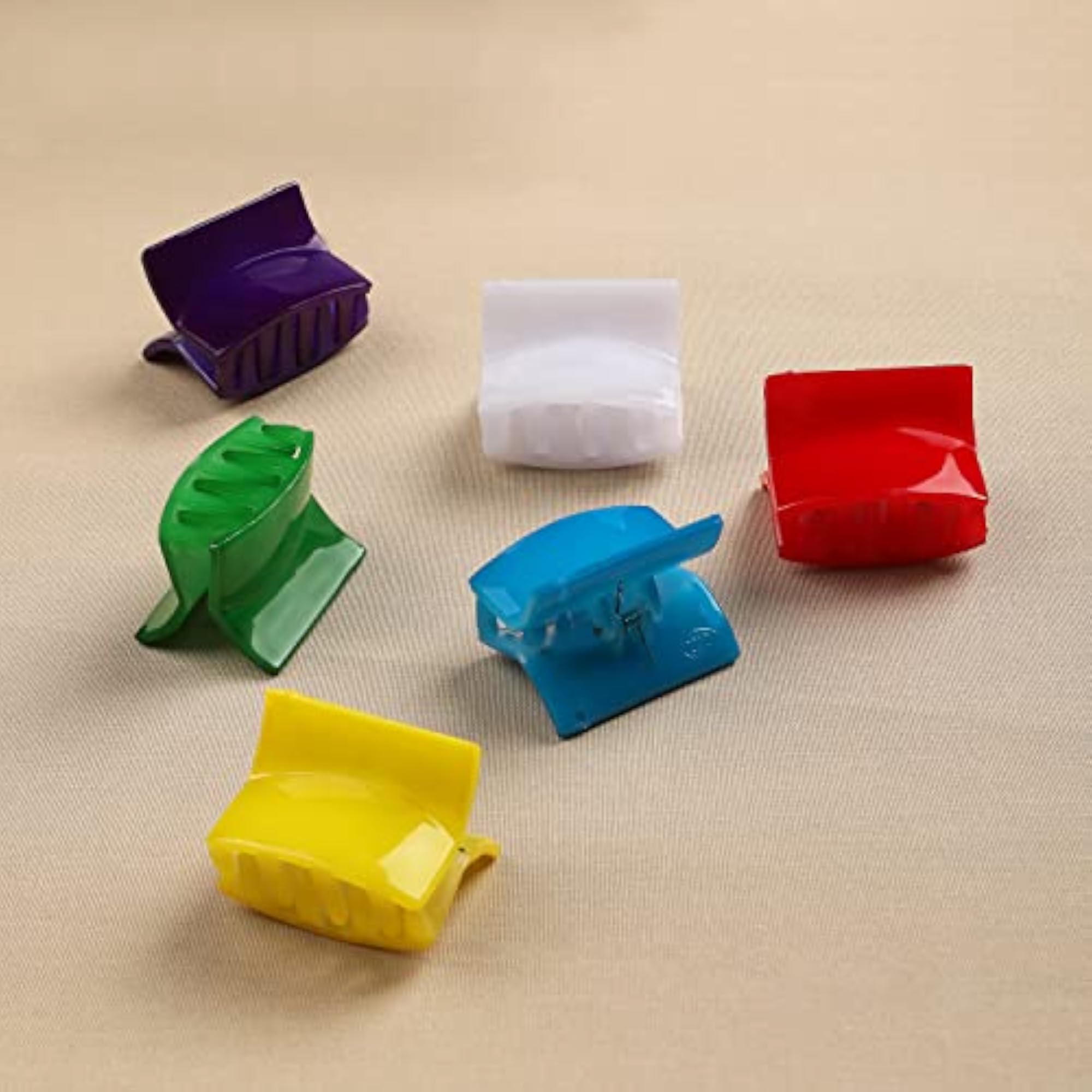 Set of 6 Medium Size Acrylic Claw Hair Clips